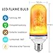 Texsens LED Flame Effect Light Bulb, E26 Flickering Flame Light Bulbs, 105pcs 2835 LED Beads Simulated Decorative Light Atmosphere Vintage Flaming Light Bulb for Bar/Festival Decoration