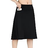 Womens Skorts Modest Knee Length Skirts Athletic Midi Active Running Skirt