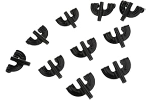 Luwecf 10pcs Bass Drum Claw Hook for Drum Parts Accessories, black
