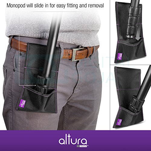 Camera Monopod Stabilizer Belt Pouch by Altura Photo Cameras Optics