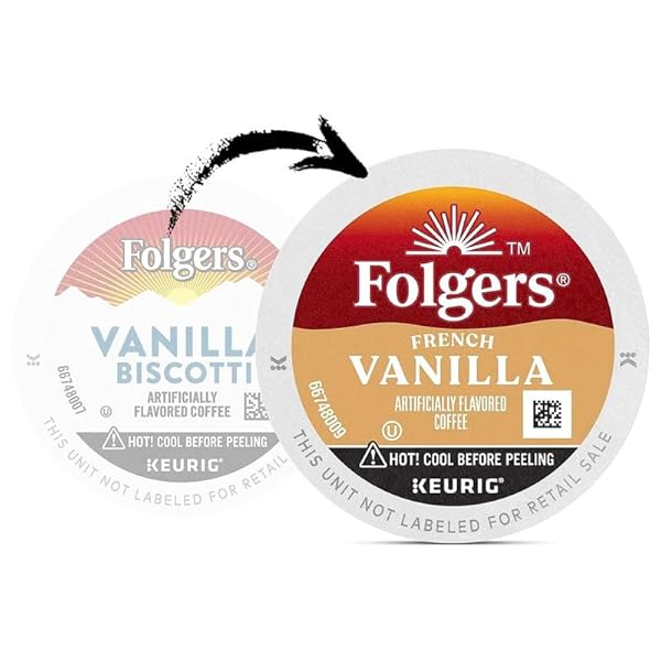 FOLGERS, GOURMET SELECTIONS, K-CUP SINGLE SERVE COFFEE, 12 COUNT, 3.38OZ BOX(PACK OF 3) (VANILLA BISCOTTI)