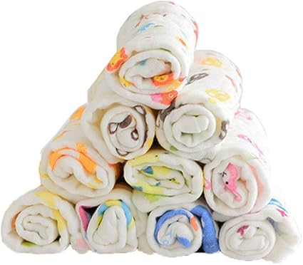 Z Chen Lot De 10 Mousseline Carres Serviette De Bain Pour Bebe Amazon Fr Bebes Puericulture