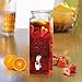 Circleware Tall Square Yorkshire Mason Beverage Dispenser with Glass Lid Glassware for Water, Iced Tea Kombucha, Punch and All Type of Cold Drinks, 80 Ounce