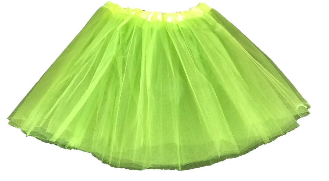 Matissa Girls Tutu Skirt Dress Up Fancy Dress Party Hen Party (Spring Green, L (Adult Size))