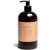 Jaboneria Marianella Rosewood & Litsea Cubeba Body Wash, 16 oz – Botanical Moisturizing Cleanser with Coconut, Olive & Jojoba Oils, Aloe & Kalahari Melon