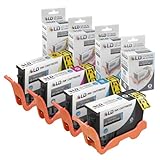 LD Compatible Lexmark 150XL Set of 4 High Yield Inkjet Cartridges: 1 Black 14N1614, 1 Cyan 14N1615, 1 Magenta 14N1616 and 1 Yellow 14N1618 for Lexmark Pro715, Pro915, S315, S415 & S515 Printers