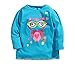 Coralup Little Girls Cotton T-Shirt(Owl,18M-7T)
