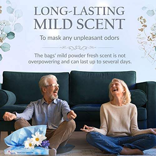 Heaven Scent Hygiene Bags, Discreet Waste Disposal for Adult Briefs and Feminine Products (Made in The USA), Mild Baby… - Image 3