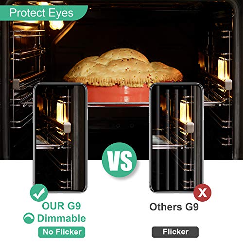 Jaenmsa G9 Halogen Light Bulbs, 12 Pack G9 Bulb 2 Pin Base JCD Type, 120V T4 BiPin 40W Xenon