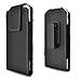 for iPhone 12 Pro Max Holster Case, BECPLT Galaxy S20 FE 5G Leather Holster Belt Case with Clip/Loops Belt Pouch Holder Cover for Galaxy S21+ 5G iPhone 11 Pro Max Xs Max 6s Plus 7 Plus 8 Plus -Black