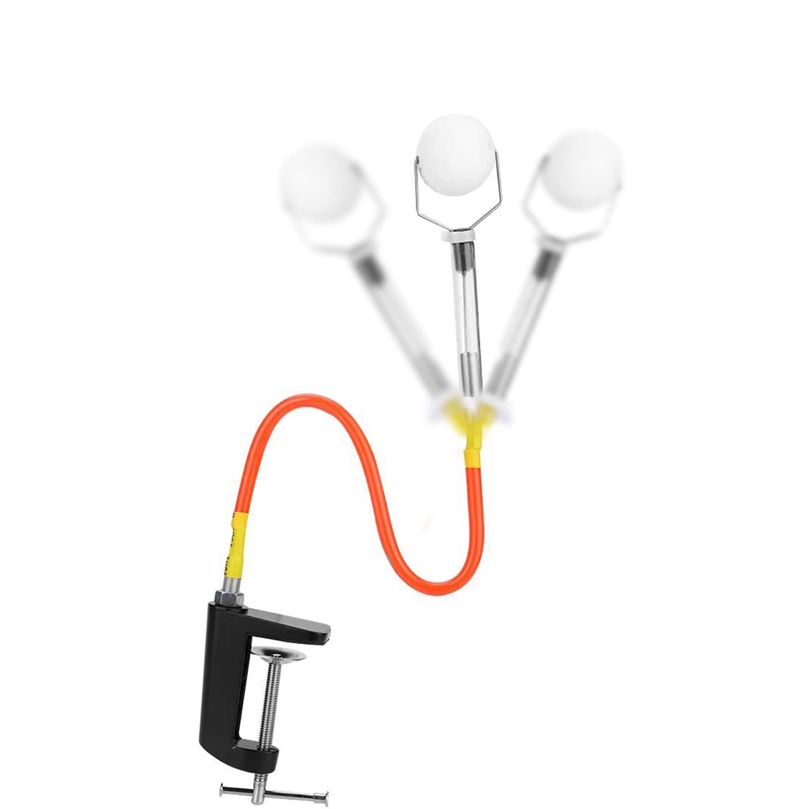 BOROCO Table Tennis Trainer, Spin Trainer Professional Adjustable Ping Pong Training Robot Fixed Rapid Rebound Ball Clip Training Machine Made of PVC Fixed Rebound Ball Machine Trainer Accessories