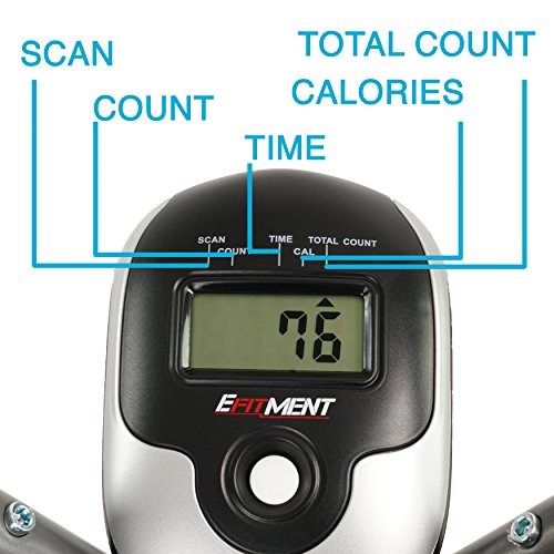 EFITMENT Air Walker Glider Elliptical Machine with Side Sway Action & 360 Motion for Exercise and Fitness