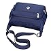Fabuxry Crossbody Handbag for Women Organize Pack Shoulder Bag Messenger Purses (Navy)