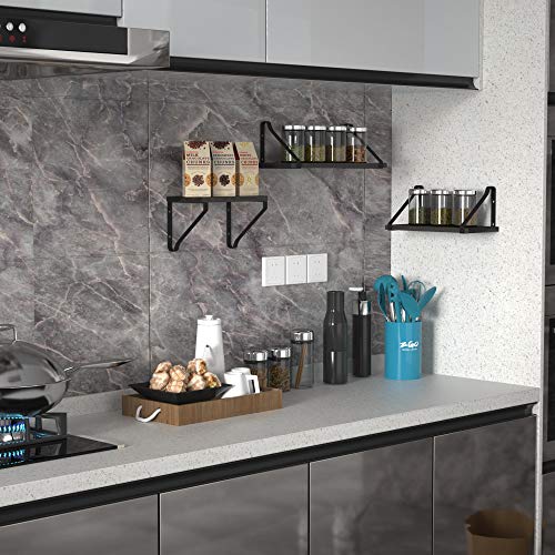 ZGO Floating Shelves for Wall Set of 3, Wall Mounted Storage Shelves