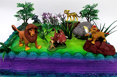 The Lion King Lion Guard 19 Piece Birthday Cake Topper Figure Set Featuring Kion Simba Fuli Timon With Pumbaa Beshte With Ono Bunga And Other Decorative Themed Accessories Pricepulse