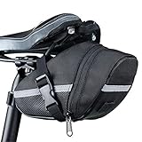 Bicycle Saddle Bags Under Seat Bag Waterproof Strap-On Bike Seat Pack Reflective Trim Cycling Wedge Bags Professional Cycling Accessories