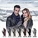 TRENDOUX Winter Touchscreen Driving Gloves - Thermal Liners, Elastic Cuffs - Soft Knit Material - Cold Weather - Black, XL