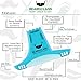 BEARDCLASS Beard Shaping Tool - 8 in 1 Comb Multi-liner Beard Shaper Template Comb Kit Transparent - Works with any Beard Razor Electric Trimmers or Clippers (Clear Blue)