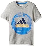 adidas Big Boys' Active Tee Shirt, Gry, L