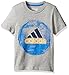 adidas Big Boys' Active Tee Shirt, Gry, L