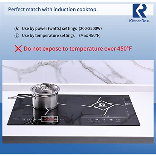 Induction Cooktop Protector Mat, Silicone Induction Hob Cover Mat