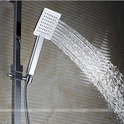 Tyrants FaucetKitchen faucet Bathroom faucetWholesale And Retail Promotion Chrome Brass8" / 10" / 12"/ 16" Rain Shower Faucet Set Bathtub Shower Mixer Tap Shower Column,Sky Blue