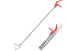 50in Snake Grabber,Snake Grabber Tool Only 17 in After Folding, Snake Stick Suitable for Many Scenarios，Snake Tools can Also 