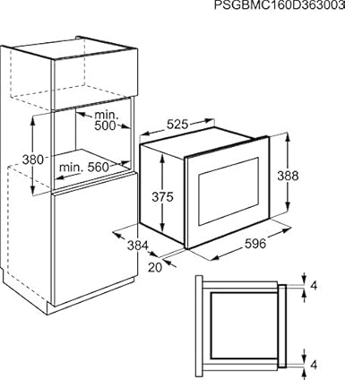 AEG MBE2657S-M acero fino Einbau-microonda Solo: Amazon.es ...