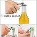Titanium Punisher Bottle Beer Opener, 2Pcs Durable EDC Pocket Keychain Survival Tool Tactical Pry Bar Spanner Multi Tools for Hiking Camping Hunting Household, Hand Tools, Silver