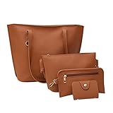 Set of 3PCS Women Large Shoulder Bag Cross-body Bags Leather Handbag Cheap for Girl by TOPUNDER B