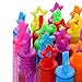 Bubble Wand, 56 Pcs(7 Colour) Mini Star Bubble Wand Set, Non-Toxic Smelless Bubble Toy for Kids Child Birthday Party Favor Wedding Summer Outdoor Activity Bathroom Bath Toys, 4 inch, by CHIMAGER