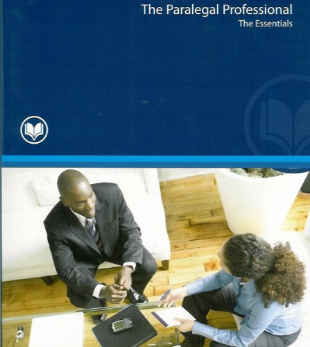 The Paralegal Professional: The Essentials (CUS... 0558758150 Book Cover