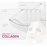 From Medi+ Korean Facial Sheet Mask (Collagen Essence), 4 Count (30g Each) – Moisturizing Care for Smooth-Looking Skin