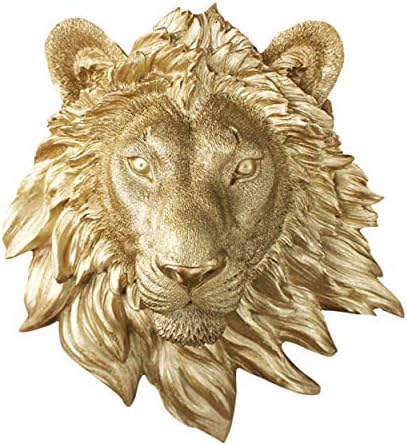 Wall Charmers Mini Faux Lion Head The Saharan Room Decor Wall Art Hand Finished Home Decor Farmhouse Decor Bedroom Decor Bathroom Decor Office Decor Rustic Wall Decor Rustic Home Decor Accents