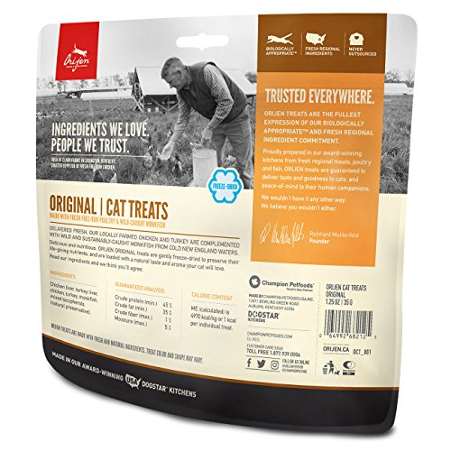 Orijen Original Freeze-dried Cat Treats 1.25 Oz