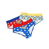 DC Comics Wonder Woman Panty 3-Pack with Lace Waistband