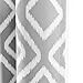 Blackout Curtains 96 Length for Living Room, Ikat Fret Pattern Gray Blackout Window Curtains, Thermal Insulated Grommet Top Window Treatment Draperies (2 Panel, 96