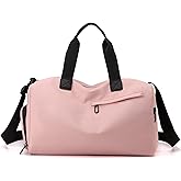 AMXNX Duffel Bag Weekender Bags for Women Shoe Compartment & Wet Pocket Overnight Carry On Bag Water-resistant Travel Sport