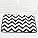 Carvapet 2 Pieces Microfiber Chevron Non-Slip Soft Kitchen Mat Bath Rug Doormat Runner Carpet Set, 17
