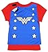 Wonder Woman  Girls Cape Costume Tee Shirt, Large / 10/12
