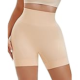 Atarla Seamless Shapewear for Under Dresses High Waist Tummy Control Shapewear Shorts for Women Comfortable Fit Compression Shorts Tummy Control Underwear Beige Size Large
