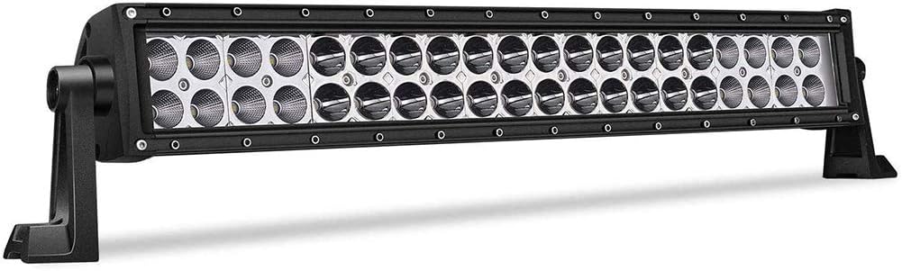 DakRide 22Inch 120W LED Light Bar Flood Spot Combo Beam Off Road Driving Light for Jeep Trucks SUV Polaris ATV UTV Boat