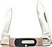Old Timer 1011OT Small Canoe 5.2in S.S. Traditional Folding Knife with 2.2in Drop Point Blade and Sawcut Handle for Outdoor, Hunting, Camping and EDC