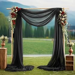 PARTISKY Wedding Arch Draping Fabric,1 Panel 18FT