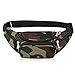 Hopedas Waist Bag Belt Nylon Multifunctional For Women Men Waist Bag pack for Hiking Running Cycling Camping Climbing Travel (Military)