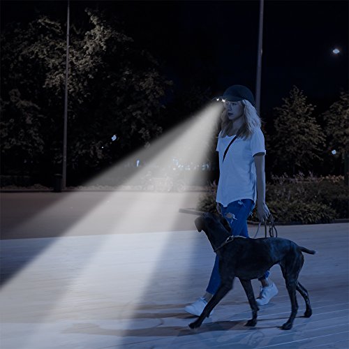 PUP POWERCAP LED Unisex Lighted Dog Walking Hat - 100% Cotton Twill Navy