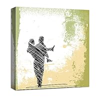 Canvas Wall Art Romantic Couple Canvas Prints Home Artwork Decoration for Living Room,Bedroom - 12x12 inches