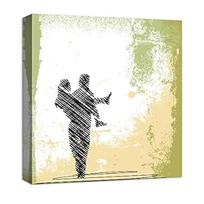 Canvas Wall Art Romantic Couple Canvas Prints Home Artwork Decoration for Living Room,Bedroom - 12x12 inches