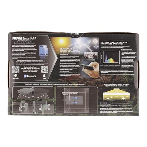 Fluval Plant Nano LED Aquarium Lighting with Bluetooth, 15 Watts - View 12