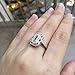 Newshe Jewellery AAAAA Cz Vintage Rings for Women Gemstone Ring 925 Sterling Silver Blue Sapphire Princess Size 4-13